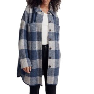 Madewell Re)sponsible Boiled Wool Sweater Jacket
